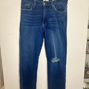 LTJ lightly distressed denim